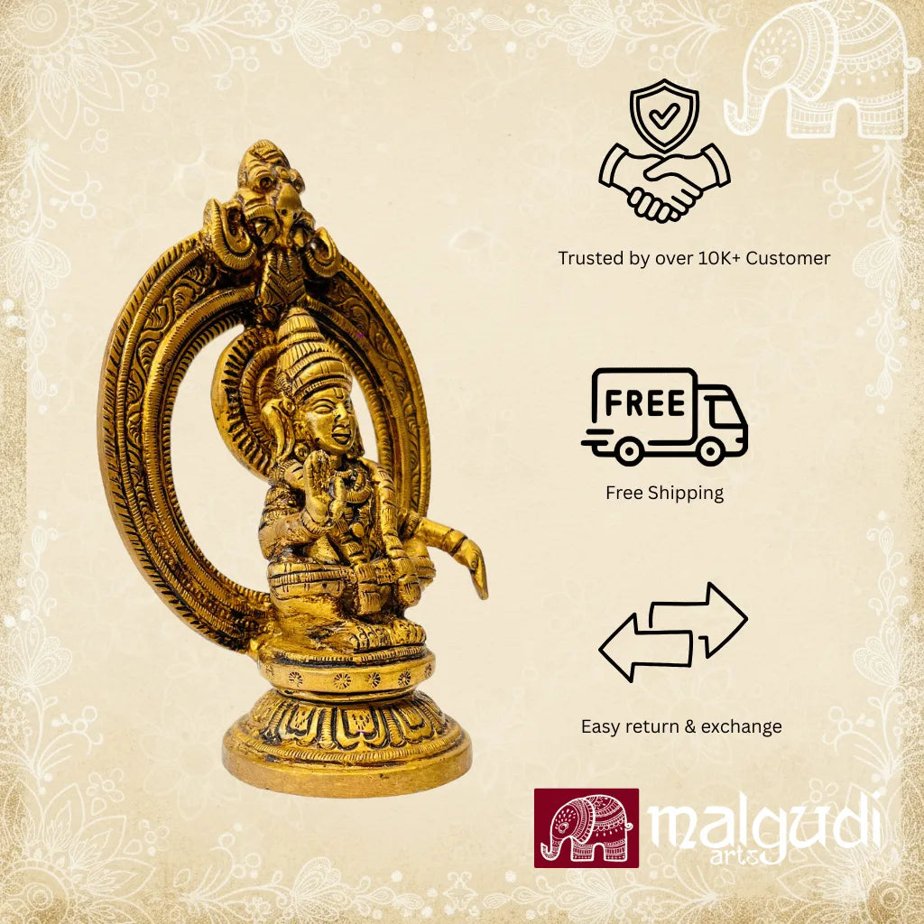 Ayyappa statue, made with brass, devotional idol