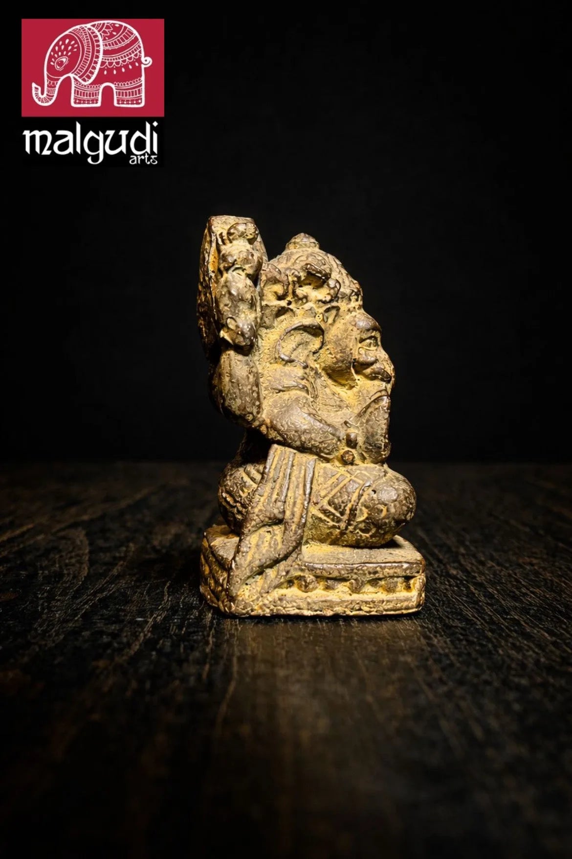 Antique Bronze Ganesh Idol, symbolizing peace and sanctity