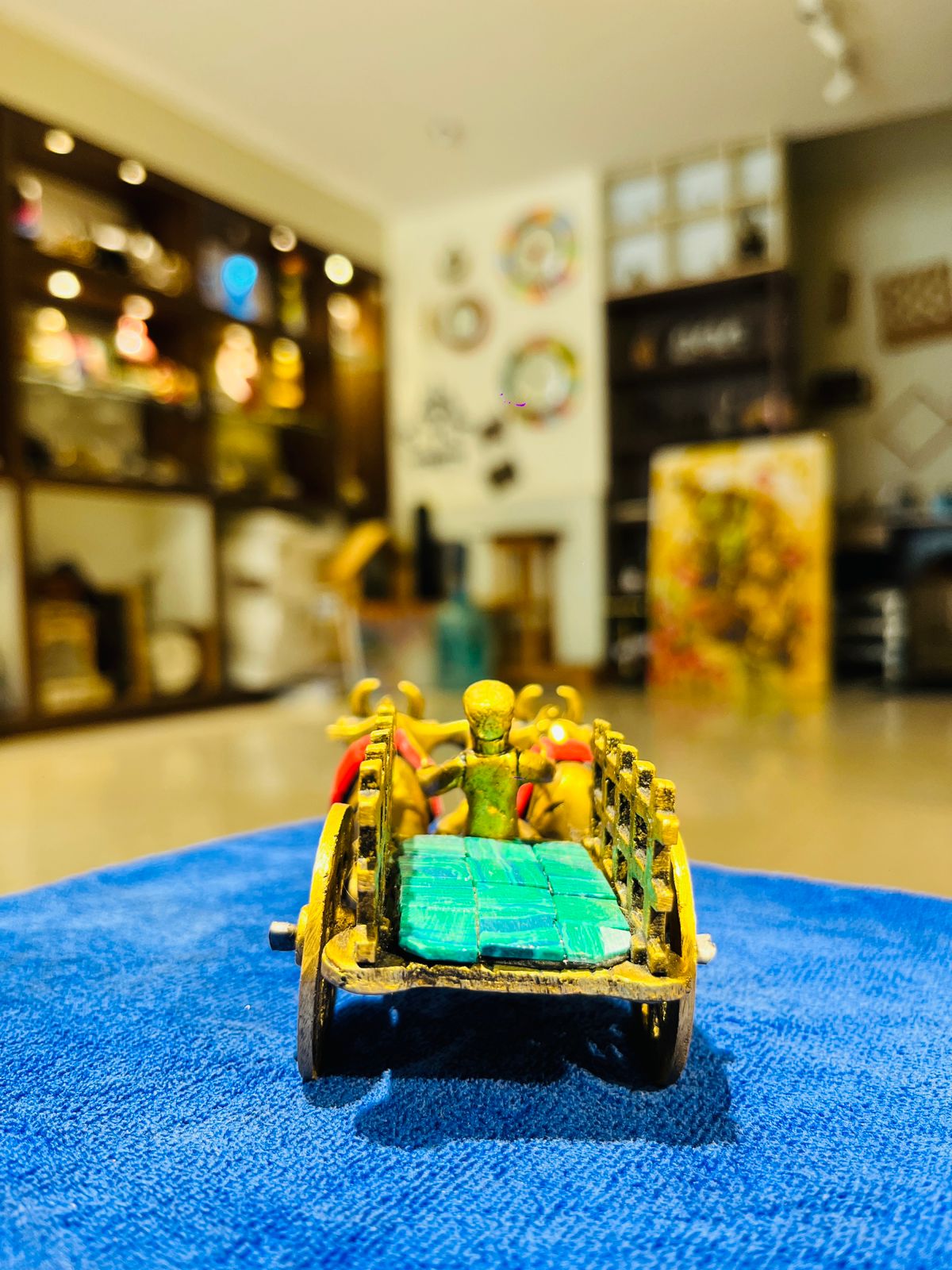 Brass Bull Cart