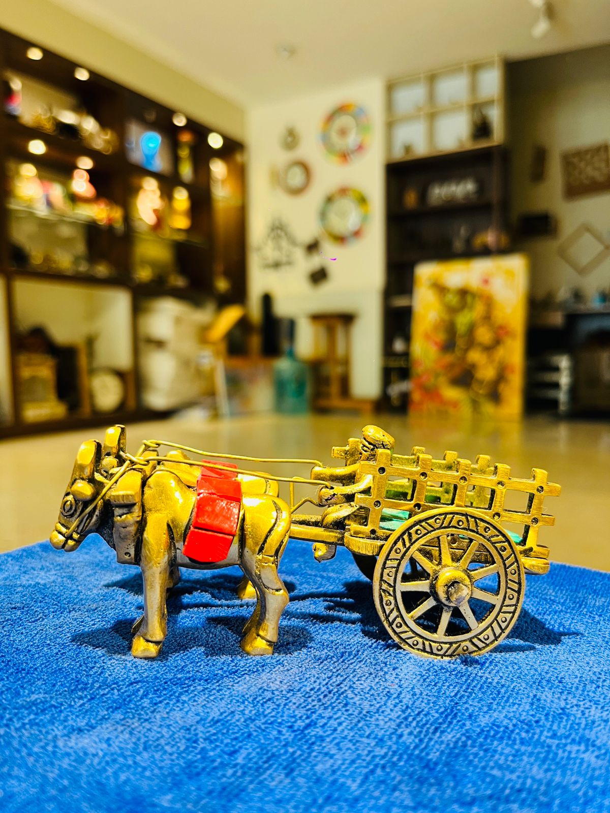 Brass Bull Cart