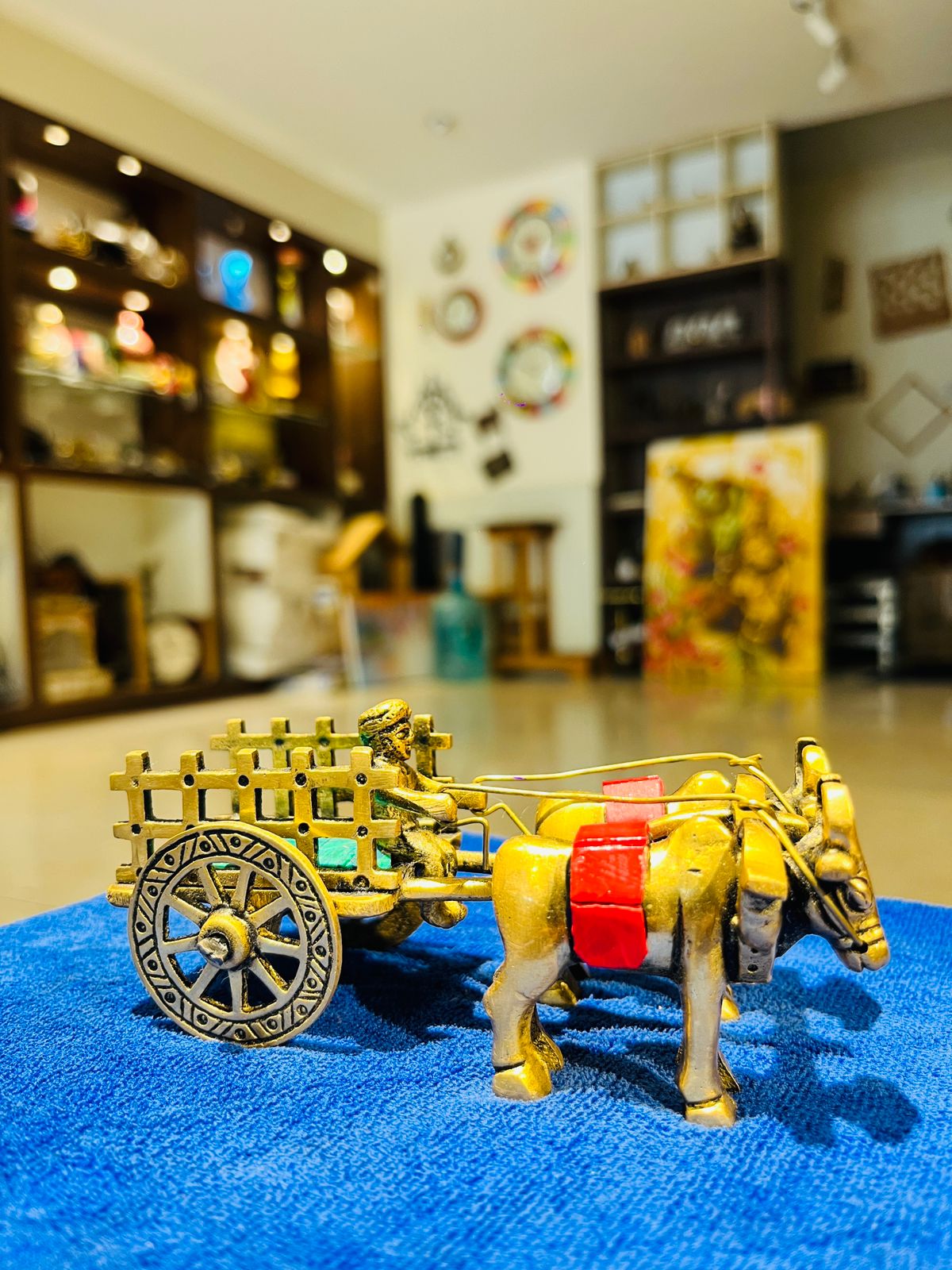 Brass Bull Cart