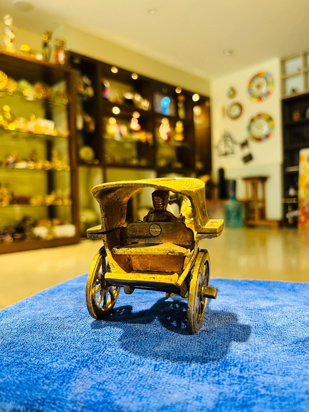 Brass Horse Cart