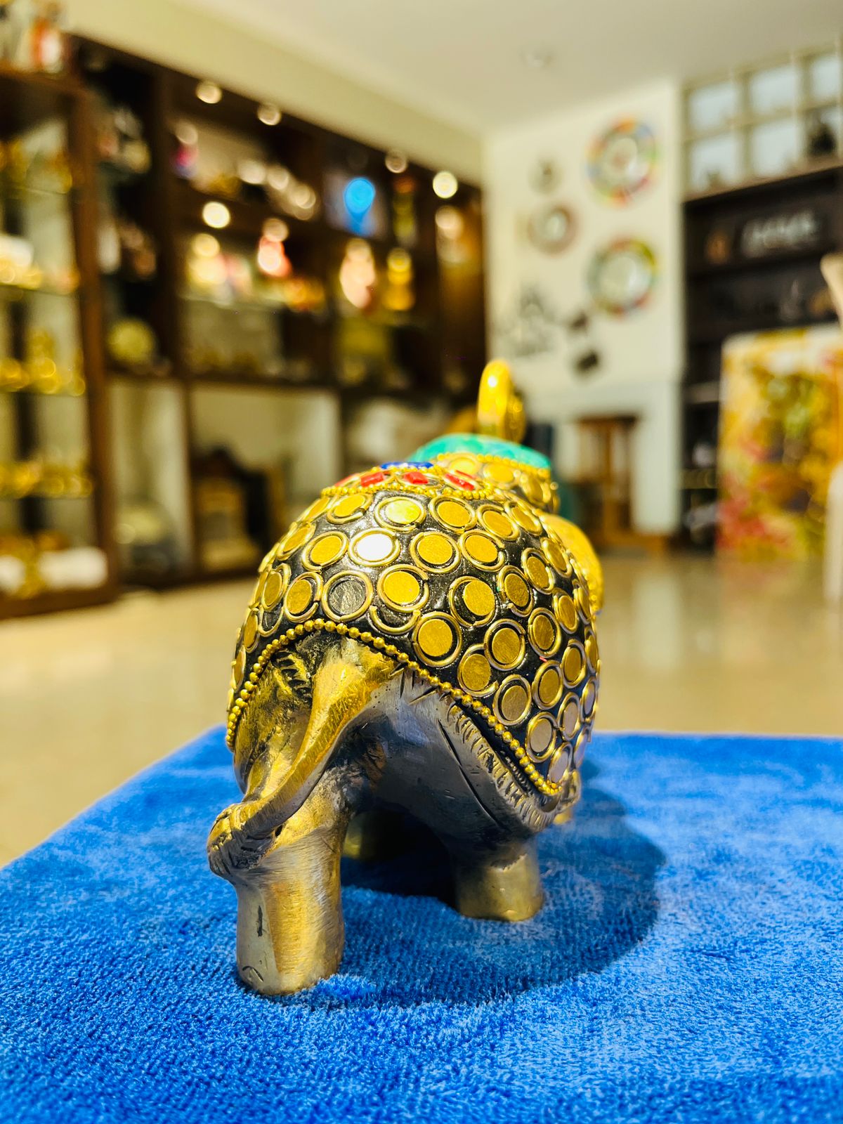 Brass Stonework Elephant