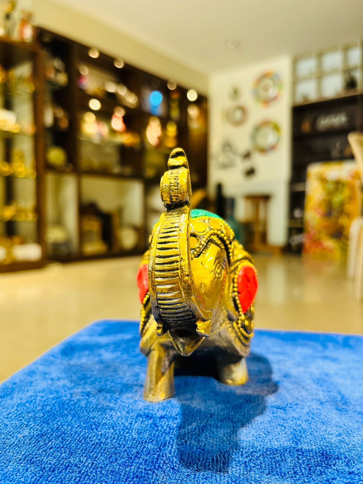 Brass Stonework Elephant