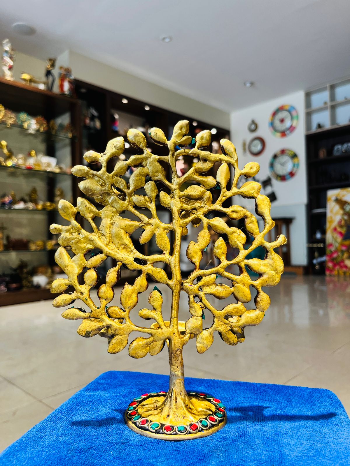 Brass Stonework Lamptree