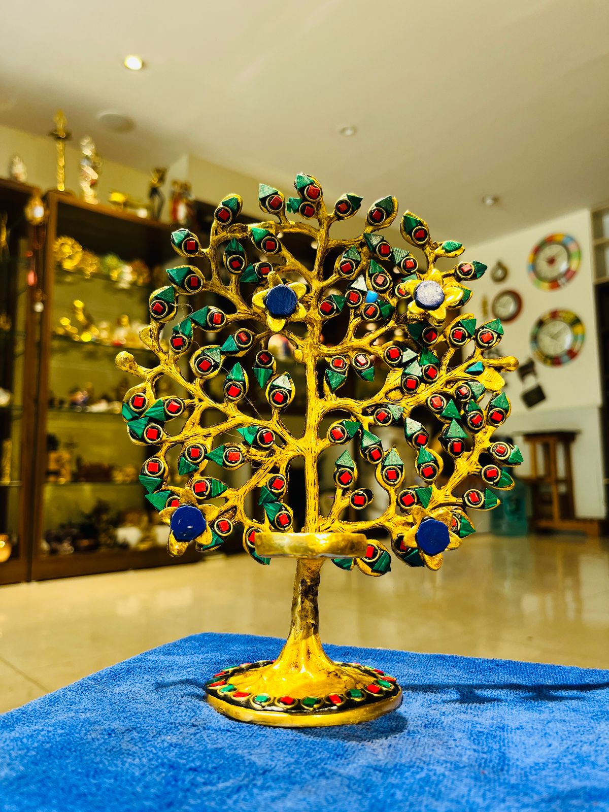 Brass Stonework Lamptree