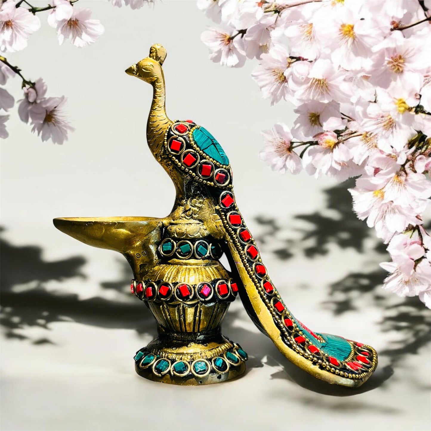 Peacock Diya