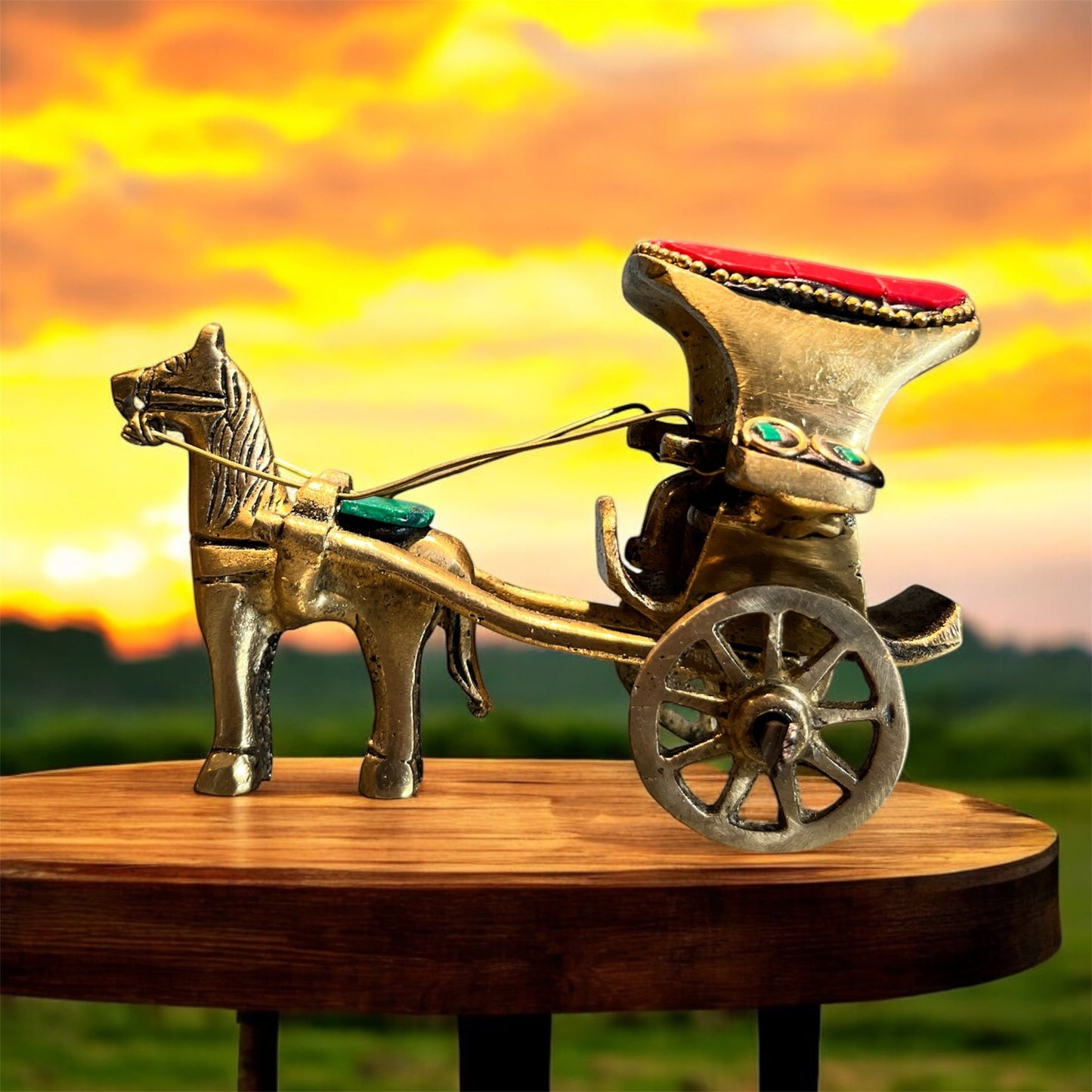 Stone Horse Cart