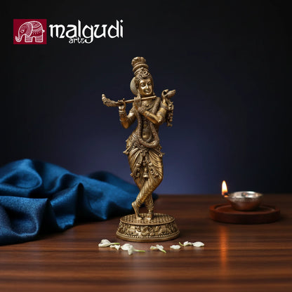 Fine Krishna statue in artistic style
