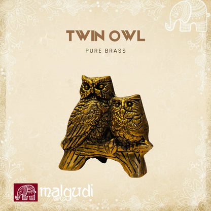 Pair of Owl, 100% Bronze, perfect for gifting