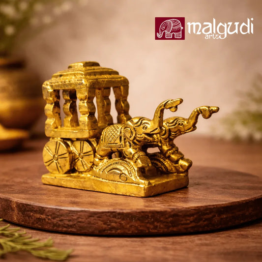 Brass Hampi stone chariot figurine