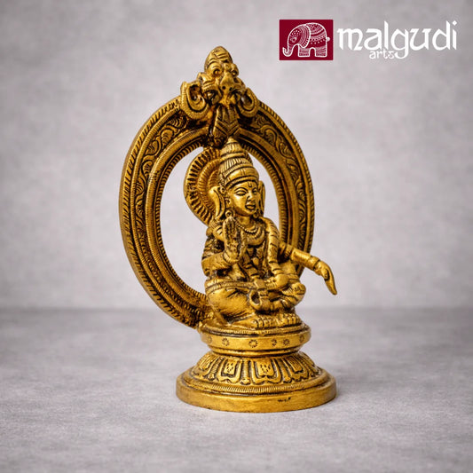 Ayyappa statue, made with brass, devotional idol