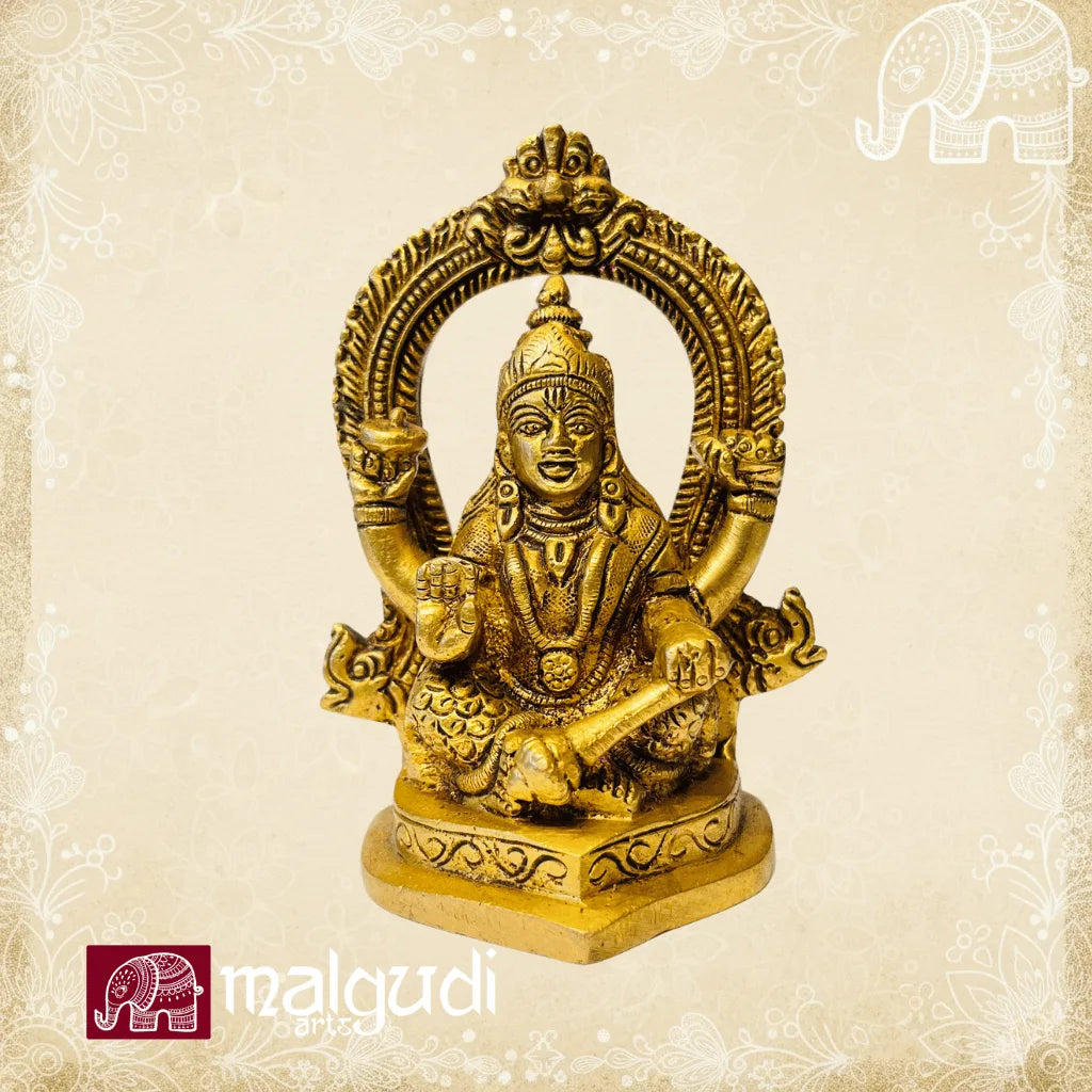 Brass Gaja lakshmi idol