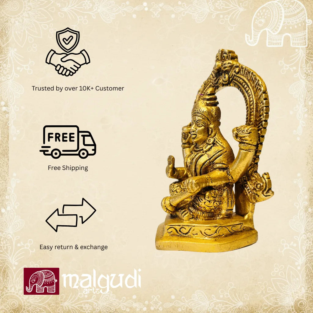 Brass Gaja lakshmi idol