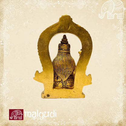 Brass Gaja lakshmi idol