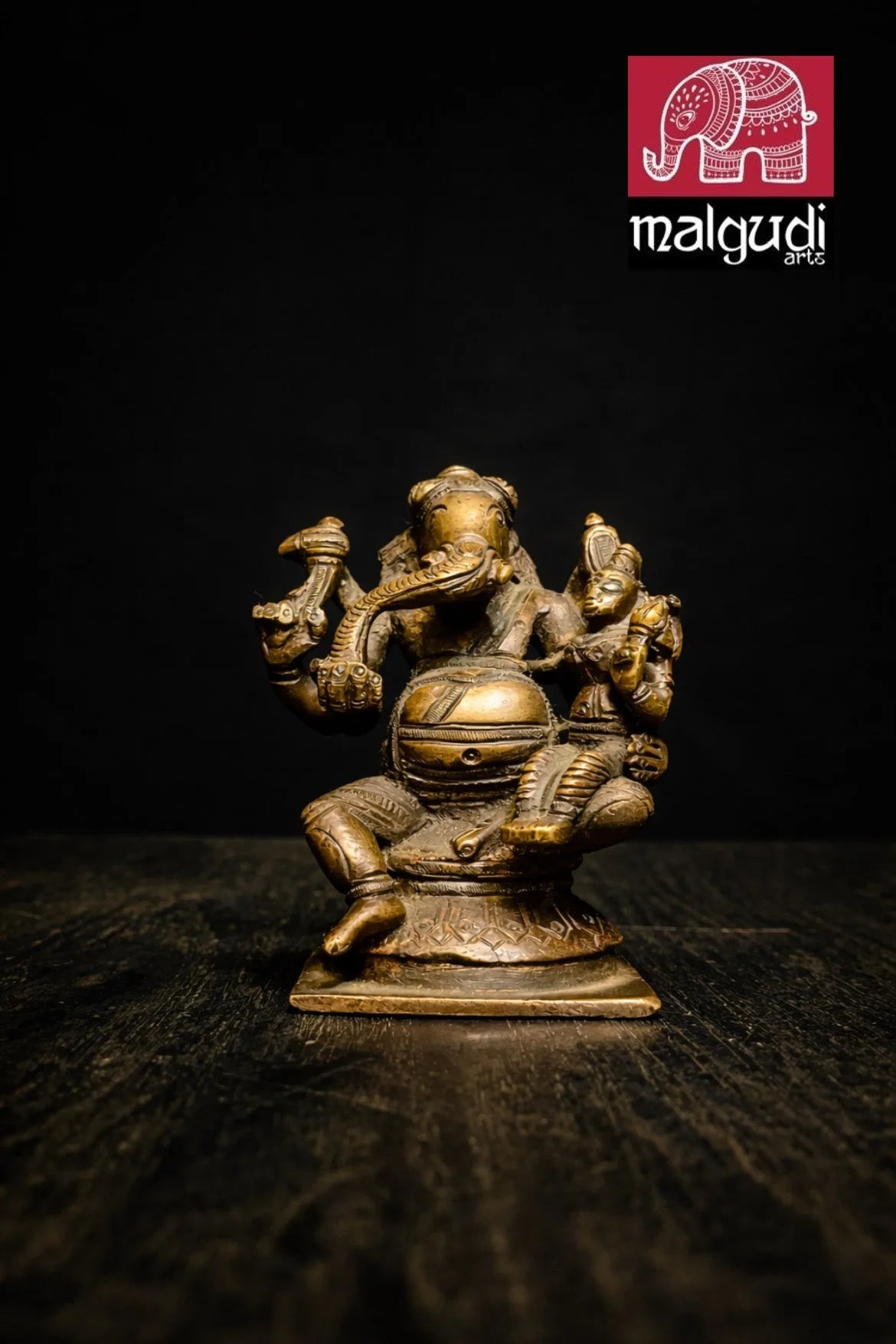 Antique Bronze Lakshmi Ganesha
