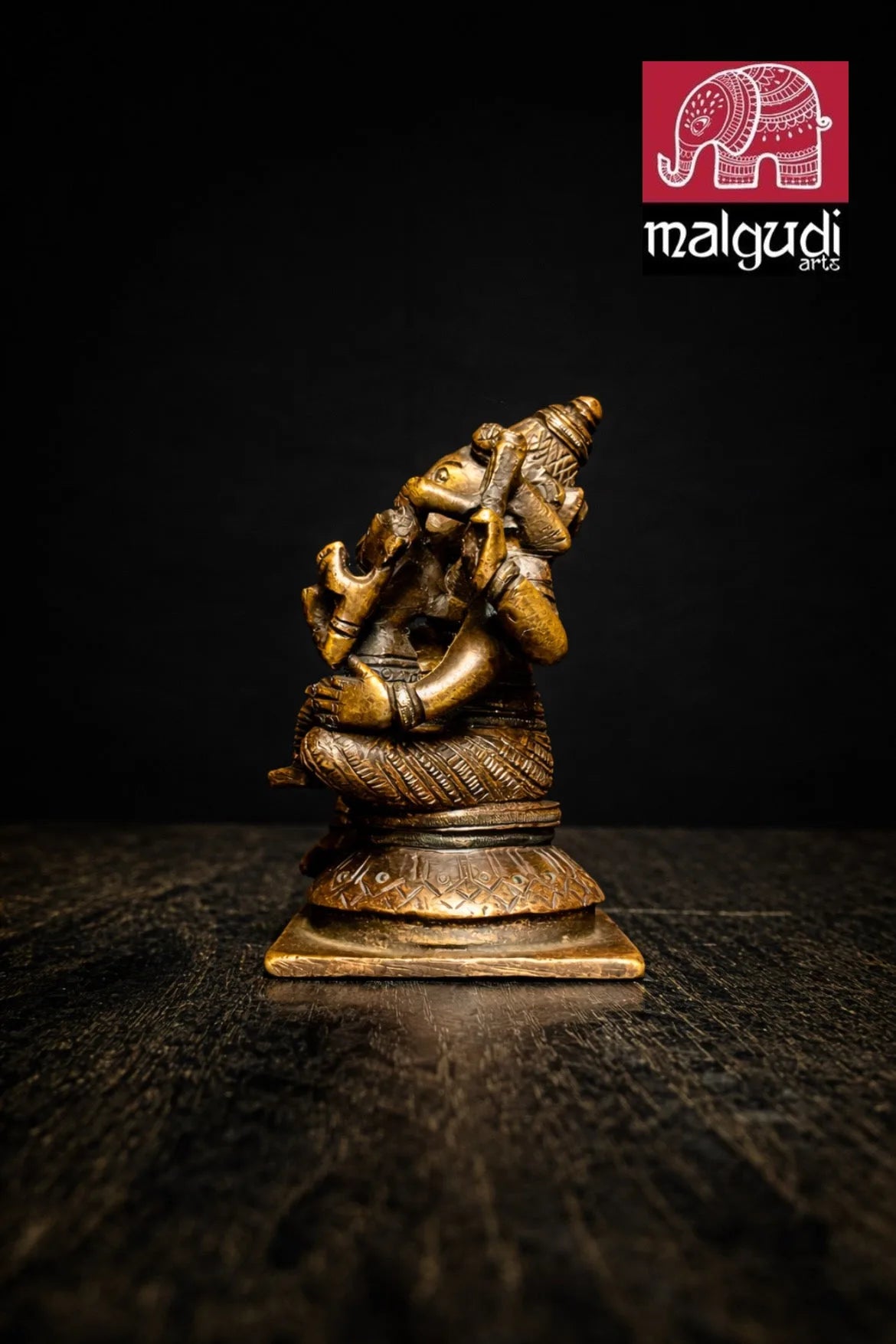 Antique Bronze Lakshmi Ganesha