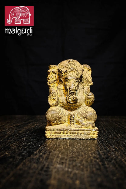 Antique Bronze Ganesh Idol, symbolizing peace and sanctity