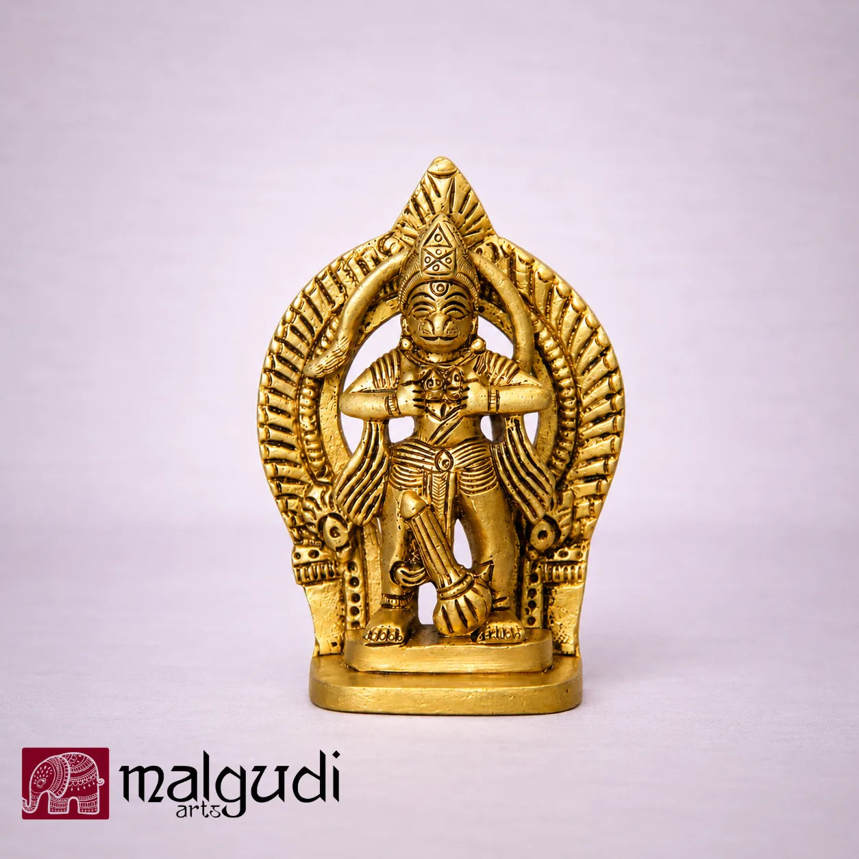Hanuman Brass Idol from the Ramayana for Pooja and Home by MalgudiArts