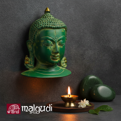 Buddha wall hanging for Gardens, 100% Brass