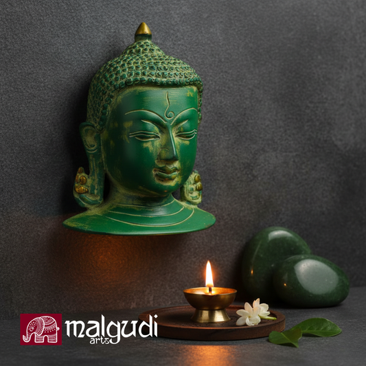 Buddha wall hanging for Gardens, 100% Brass