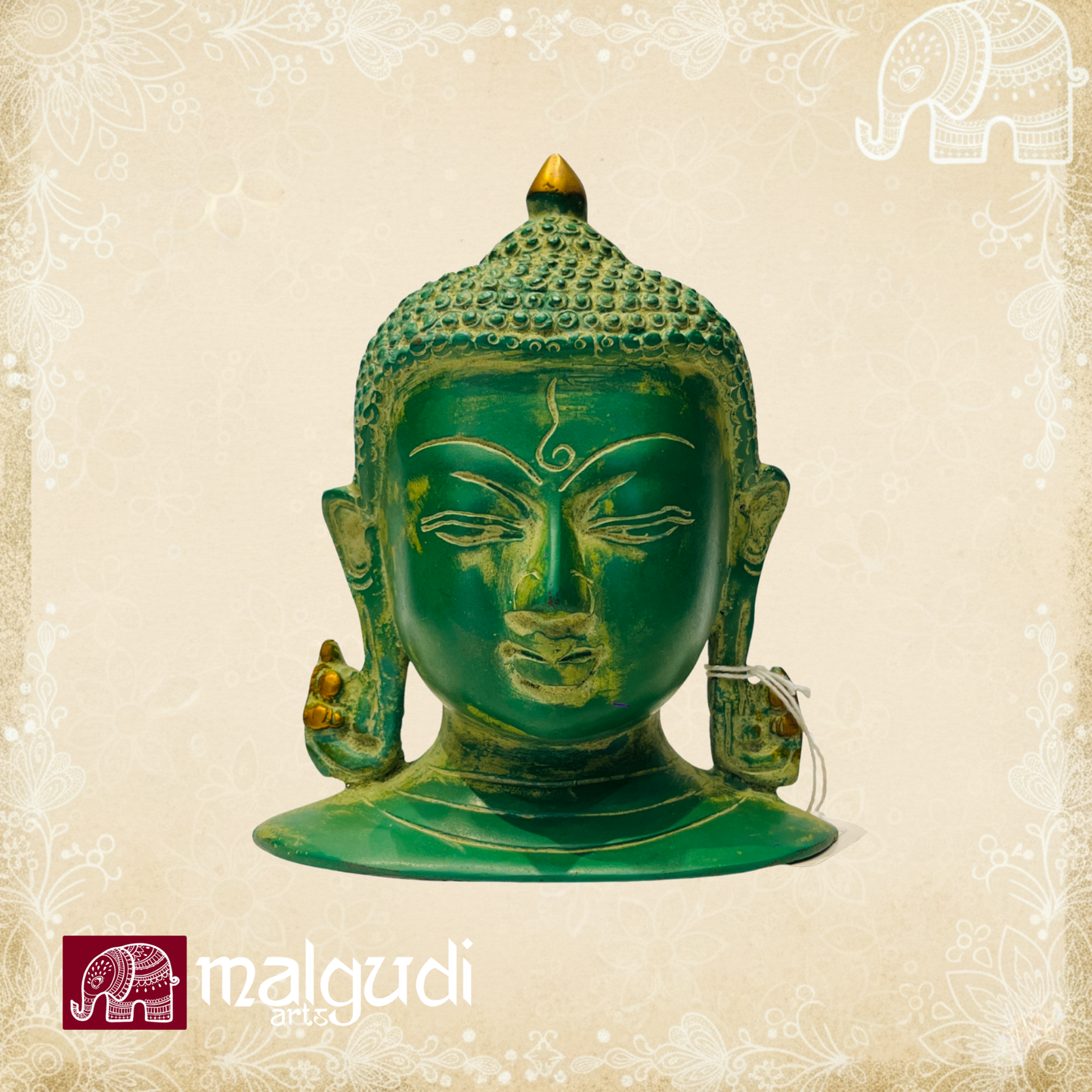 Buddha wall hanging for Gardens, 100% Brass