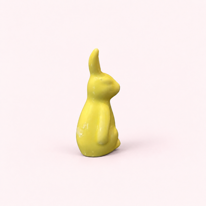 Yellow ceramic rabbit