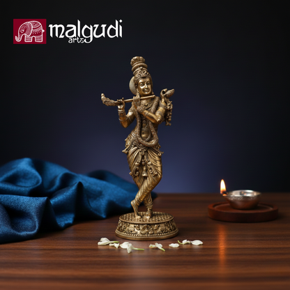 Fine Krishna statue in artistic style