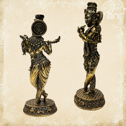 Fine Krishna statue in artistic style