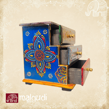 Antique style Wooden drawer, artistic painted