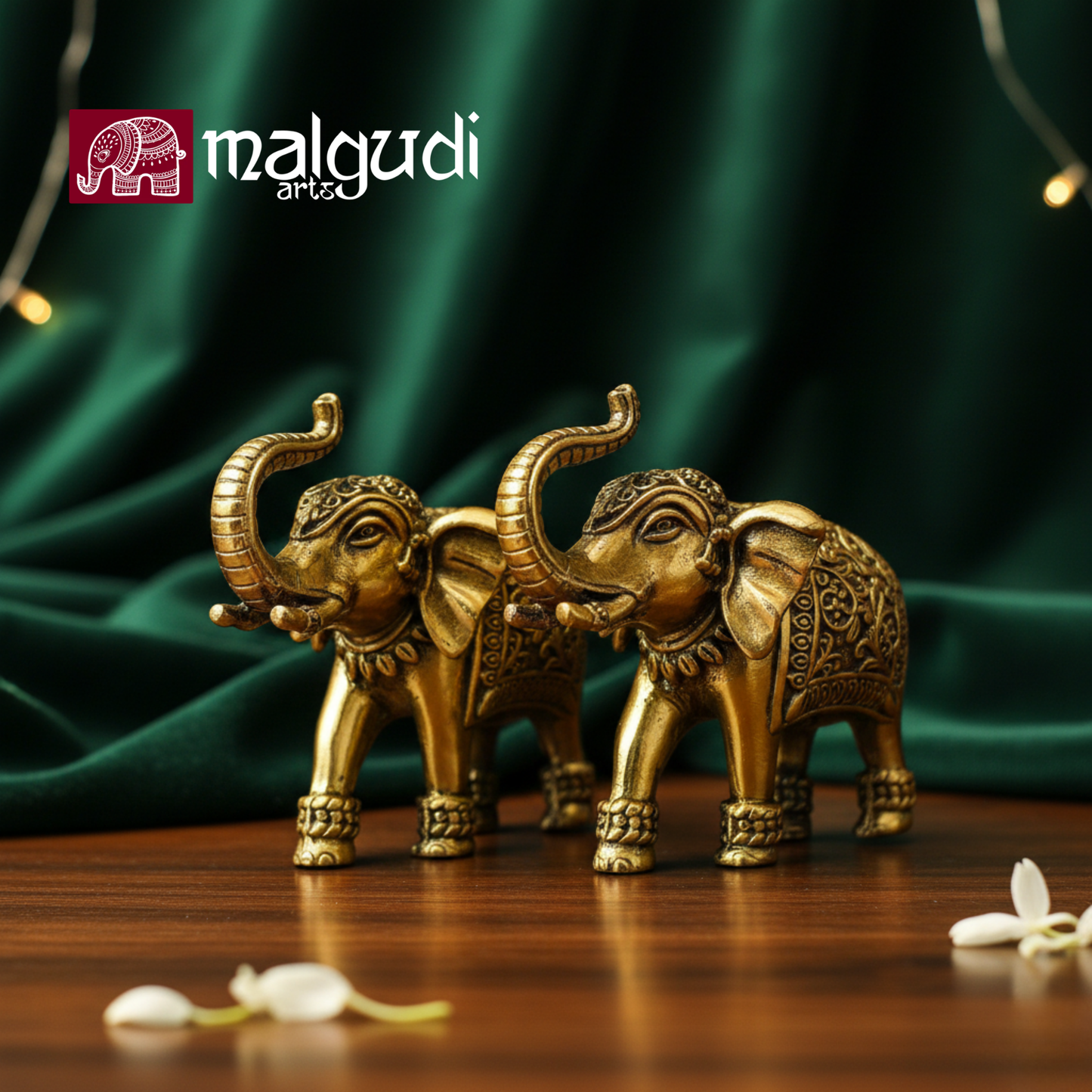 Pair of Elephants, Handcrafted limited edition, 100% Bronze