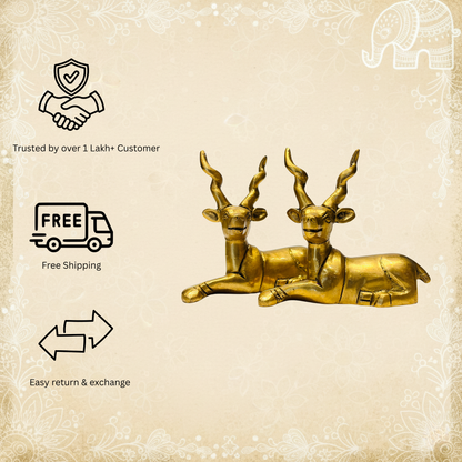 Deer Pair, 100% Bronze