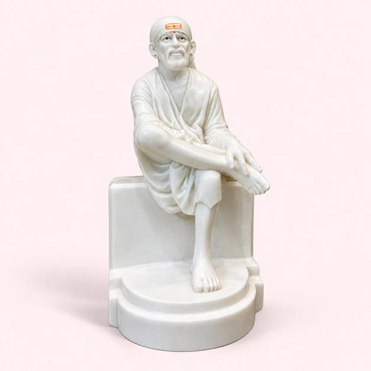 White marble sai baba